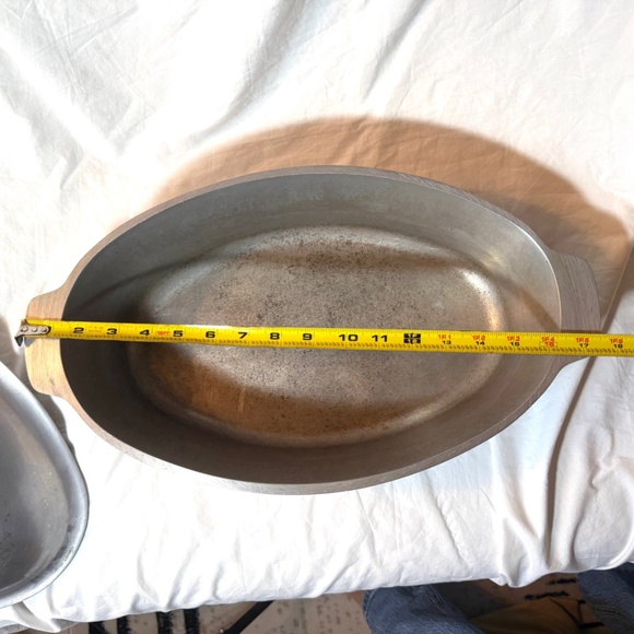 Genuine SUPER HEALTH Vintage 1950s Cast Aluminum Oval 10qt Roasting Pot - Picture 12 of 12